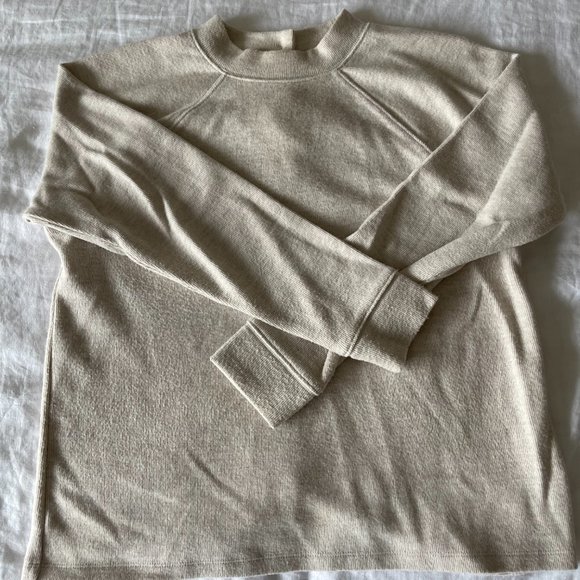 NWOT Madewell Button Back Cream Sweater sz XS - Picture 2 of 5